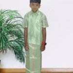 Privisha Silk Kids Shirt and Dhotis Combo Set – Pista Green