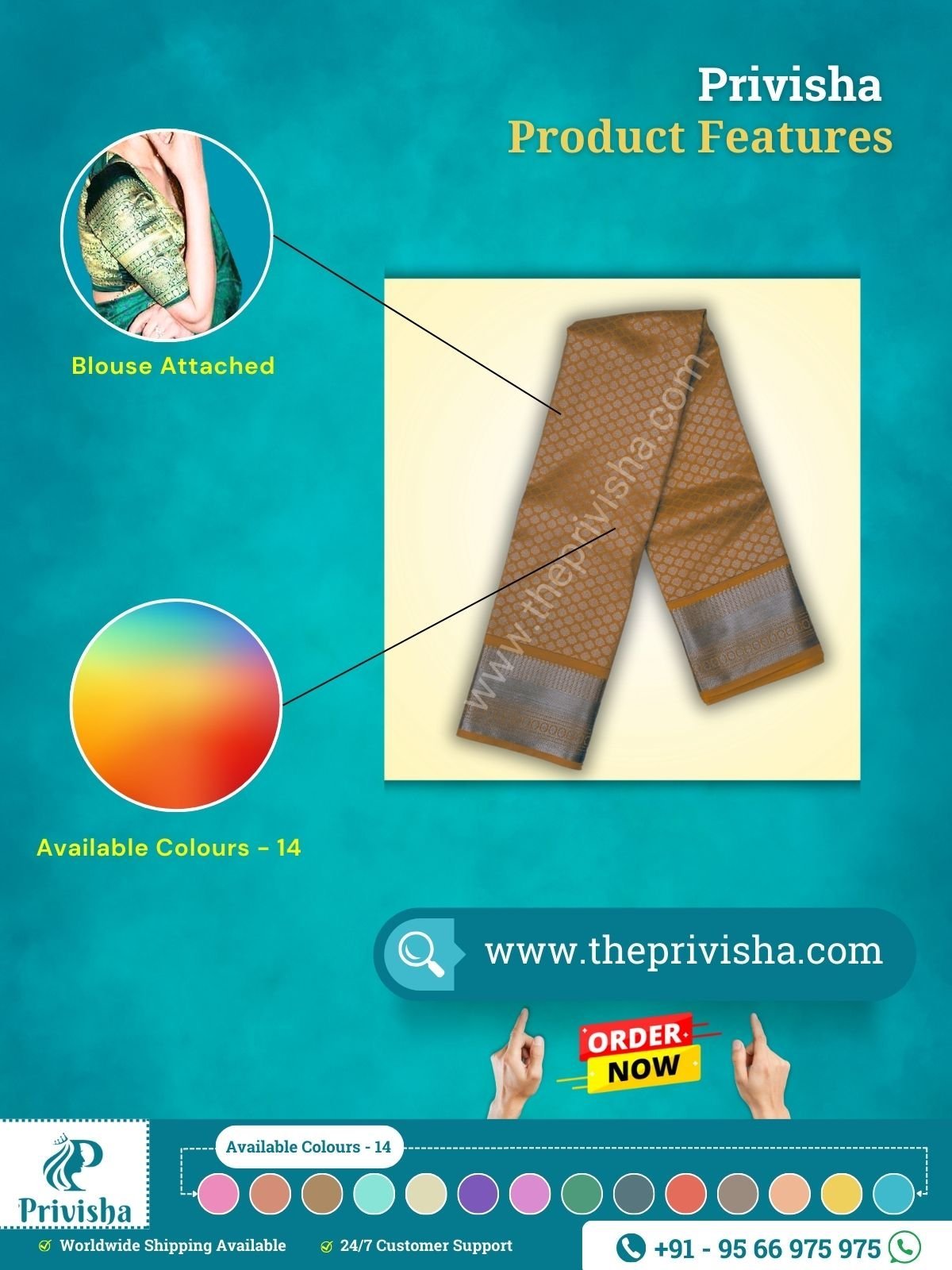 Privisha-Coffee-Soft-Silk-Saree-combo-Set-features.jpg
