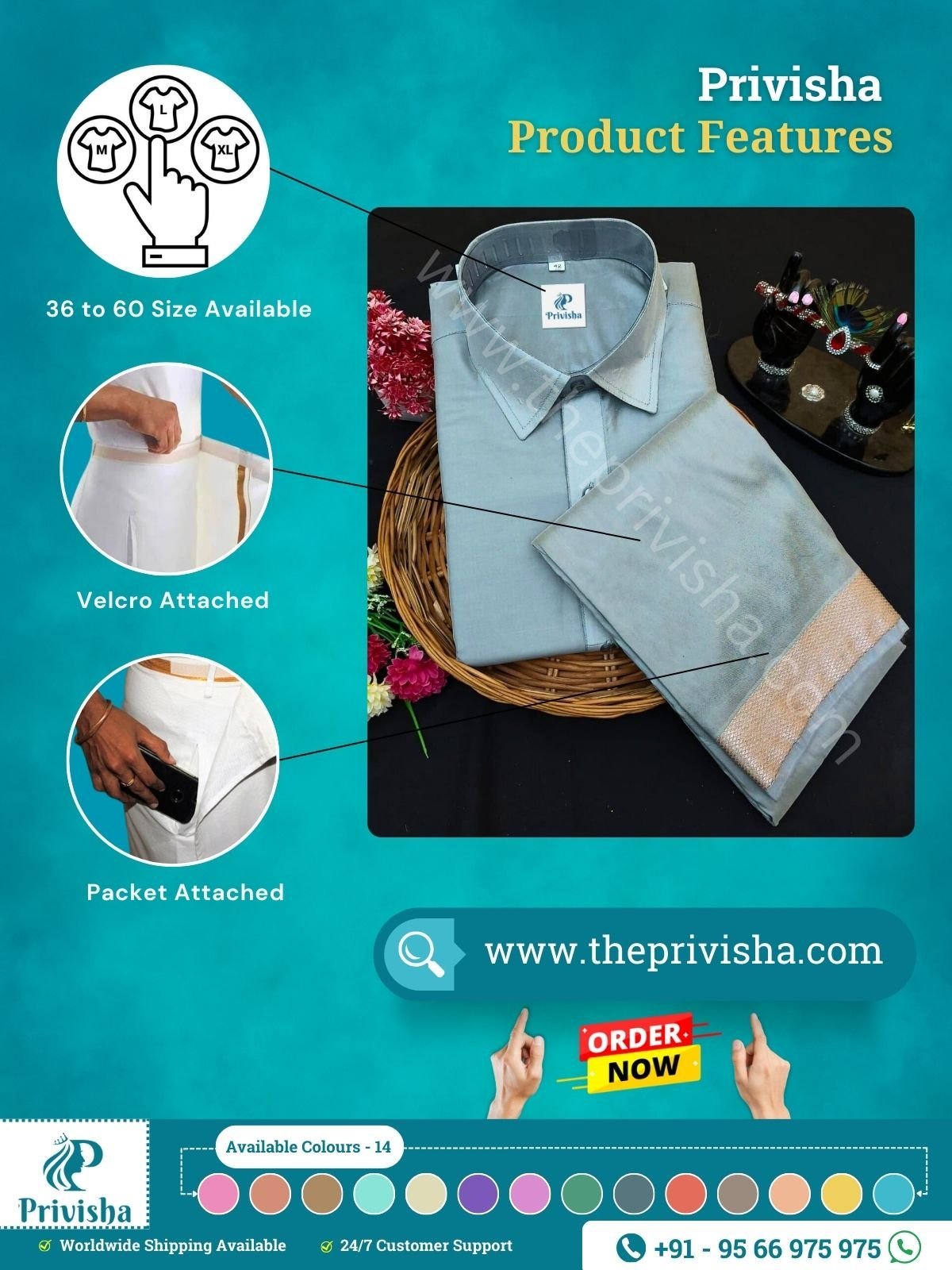 Privisha-Premium-Grey-Silk-Shirt-and-dhoti-combo-Set-features.jpg