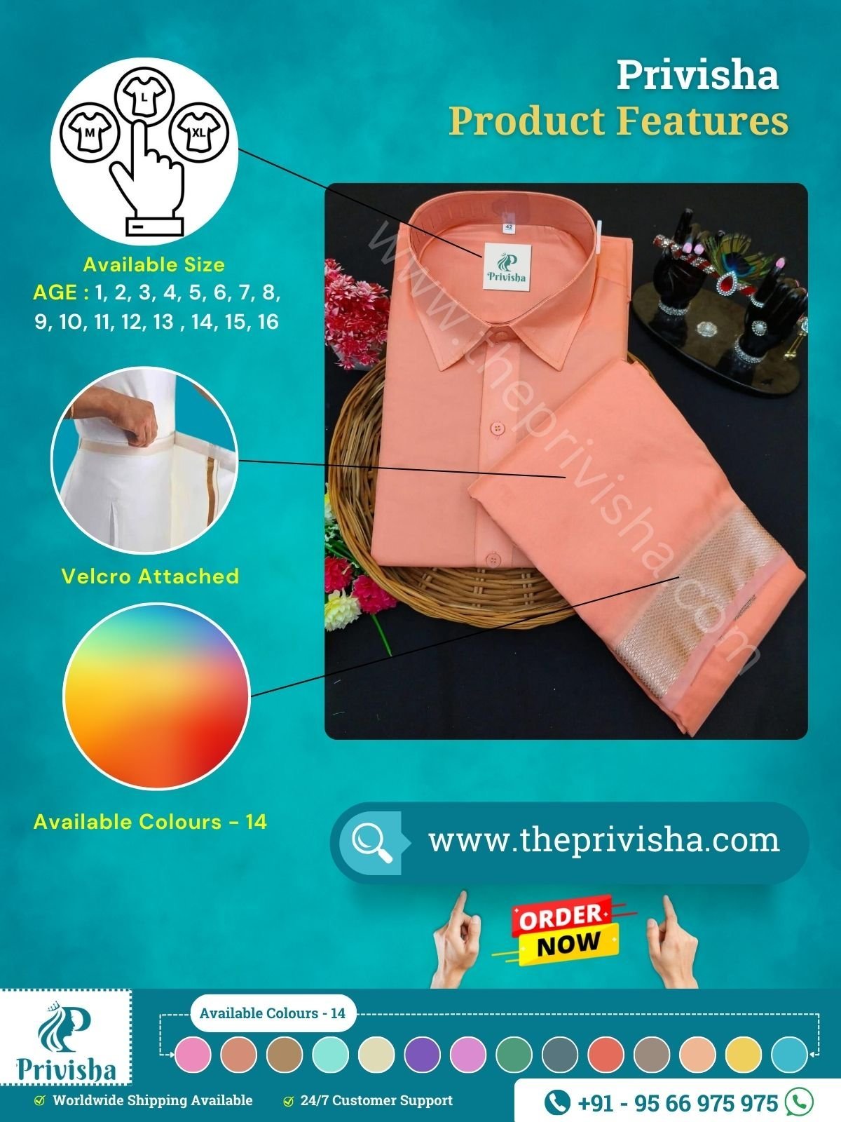 Privisha-Royal-Orange-Silk-Shirt-and-dhoti-combo-Set-features-1.jpg