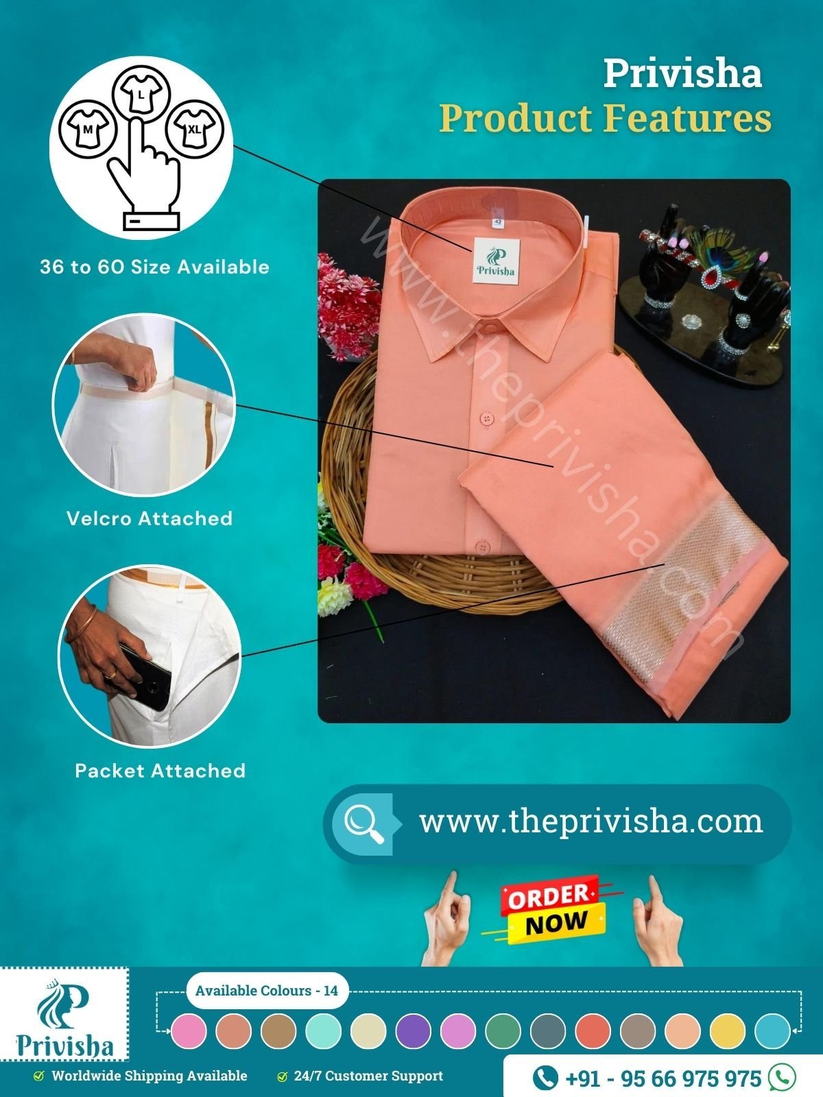 Privisha-Royal-Orange-Silk-Shirt-and-dhoti-combo-Set-features.jpg