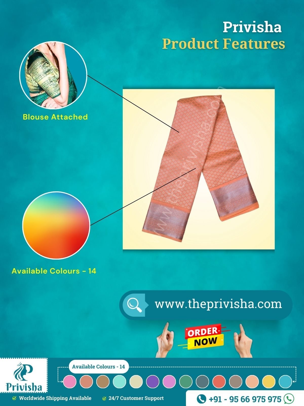 Privisha-Royal-Orange-Soft-Silk-Saree-combo-Set-features.jpg