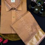 Privisha Silk Shirt and Dhotis Combo Set – Coffee