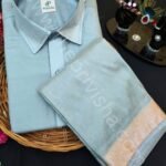 Privisha Silk Shirt and Dhotis Combo Set – Premium Grey