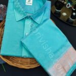 Privisha Silk Shirt and Dhotis Combo Set – Peacock Blue