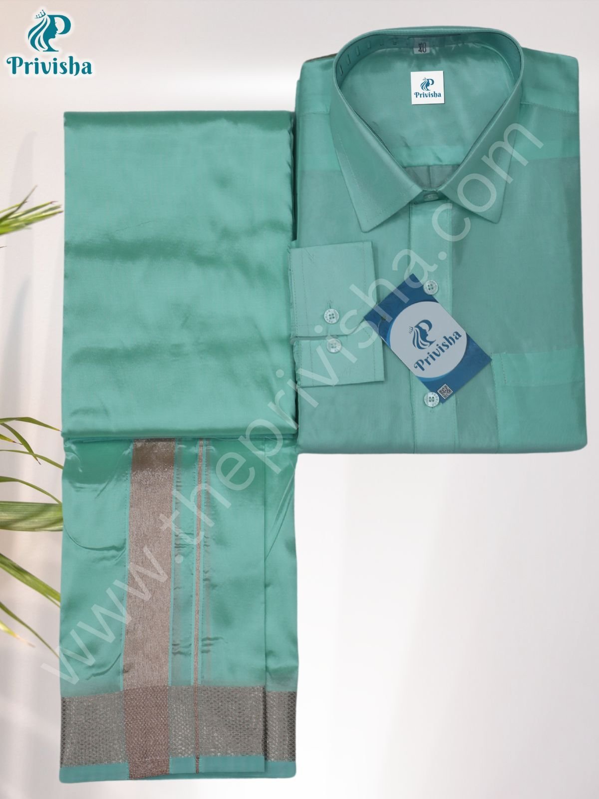 Privisha-Silk-Shirt-and-Dhotis-Combo-Set-Elegance-Green-2.jpg