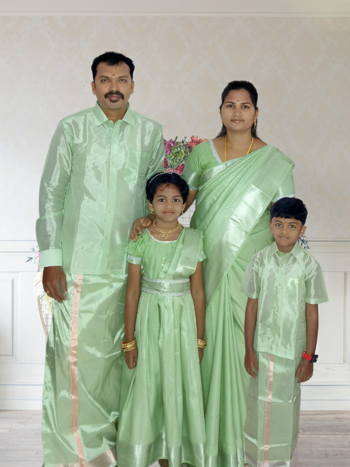 Privisha-Silk-Shirt-and-Dhotis-Combo-Set-Pista-Green-1.png