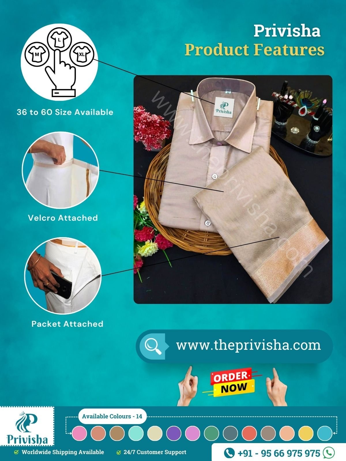 Privisha-Silver-Green-Silk-Shirt-and-dhoti-combo-Set-features.jpg