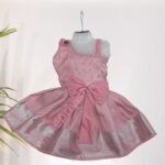 Privisha Soft Silk Gown Combo Set - Baby Pink