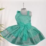Privisha Soft Silk Gown Combo Set - Elegance Green