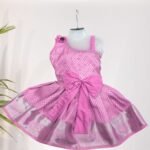 Privisha Soft Silk Gown Combo Set - Pink