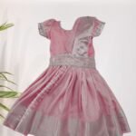 Privisha Soft Silk Pattu Pavadai Combo Set – Baby Pink