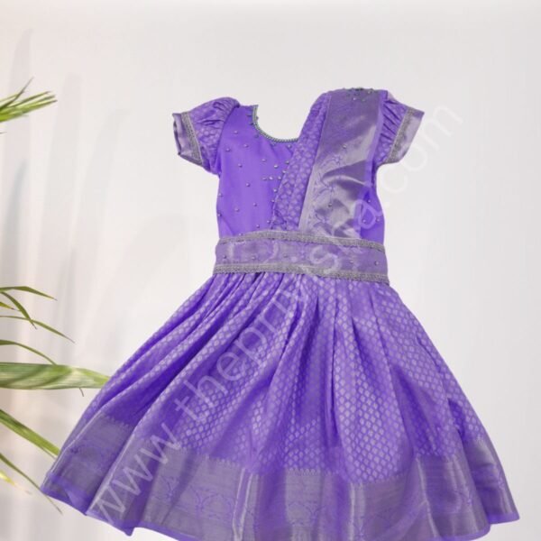 Privisha Soft Silk Pattu Pavadai Combo Set – Lavender