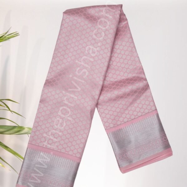 Privisha Soft Silk Saree Combo Set - Baby Pink