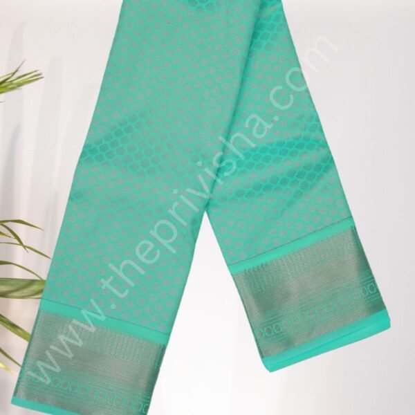 Privisha Soft Silk Saree Combo Set - Elegance Green